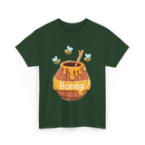 Honey Beekeeping Bees Hive T-Shirt - Forest Green