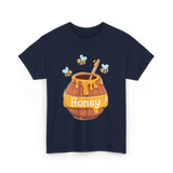 Honey Beekeeping Bees Hive T-Shirt - Navy