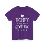 Honey is my name Spoiling T-Shirt - Purple