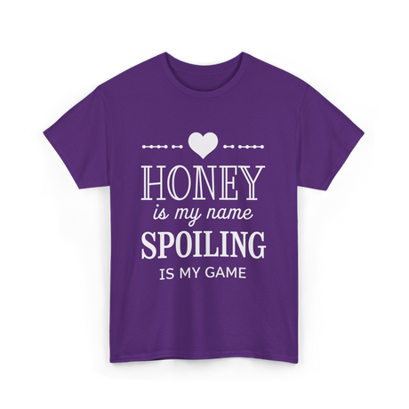 Honey is my name Spoiling T-Shirt - Purple