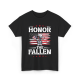 Honor The Fallen Veteran Memorial T-Shirt - Black