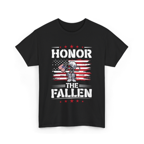 Honor The Fallen Veteran Memorial T-Shirt - Black