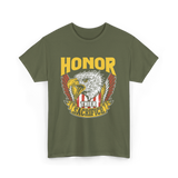 Honor Their Sacrifice Veteran Tribute T-Shirt - Military Green