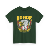 Honor Their Sacrifice Veteran Tribute T-Shirt - Forest Green