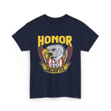 Honor Their Sacrifice Veteran Tribute T-Shirt - Navy