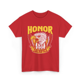 Honor Their Sacrifice Veteran Tribute T-Shirt - Red