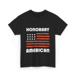 Honorary American Flag Patriotism T-Shirt - Black