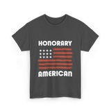 Honorary American Flag Patriotism T-Shirt - Dark Heather