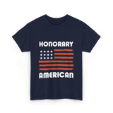 Honorary American Flag Patriotism T-Shirt - Navy