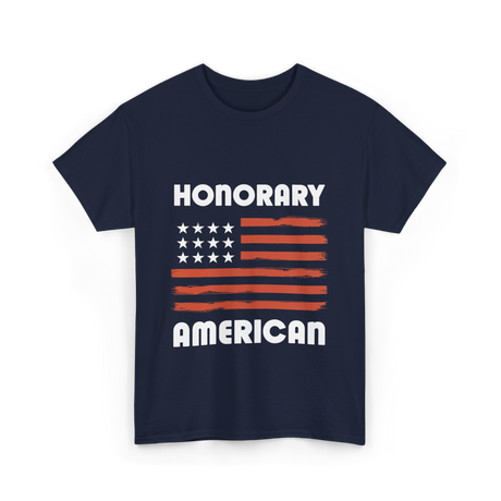 Honorary American Flag Patriotism T-Shirt - Navy