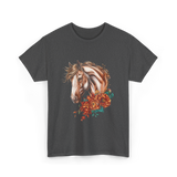 Horse Floral Love Equine T-Shirt - Dark Heather