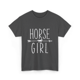 Horse Girl Equestrian Horseback Riding T-Shirt - Dark Heather