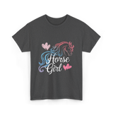 Horse Girl Love Horses Equestrian T-Shirt - Dark Heather