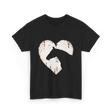 Horse Heart Equestrian Cowgirl T-Shirt - Black