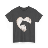 Horse Heart Equestrian Cowgirl T-Shirt - Dark Heather