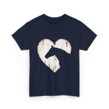 Horse Heart Equestrian Cowgirl T-Shirt - Navy