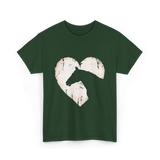 Horse Heart Equestrian Cowgirl T-Shirt - Forest Green