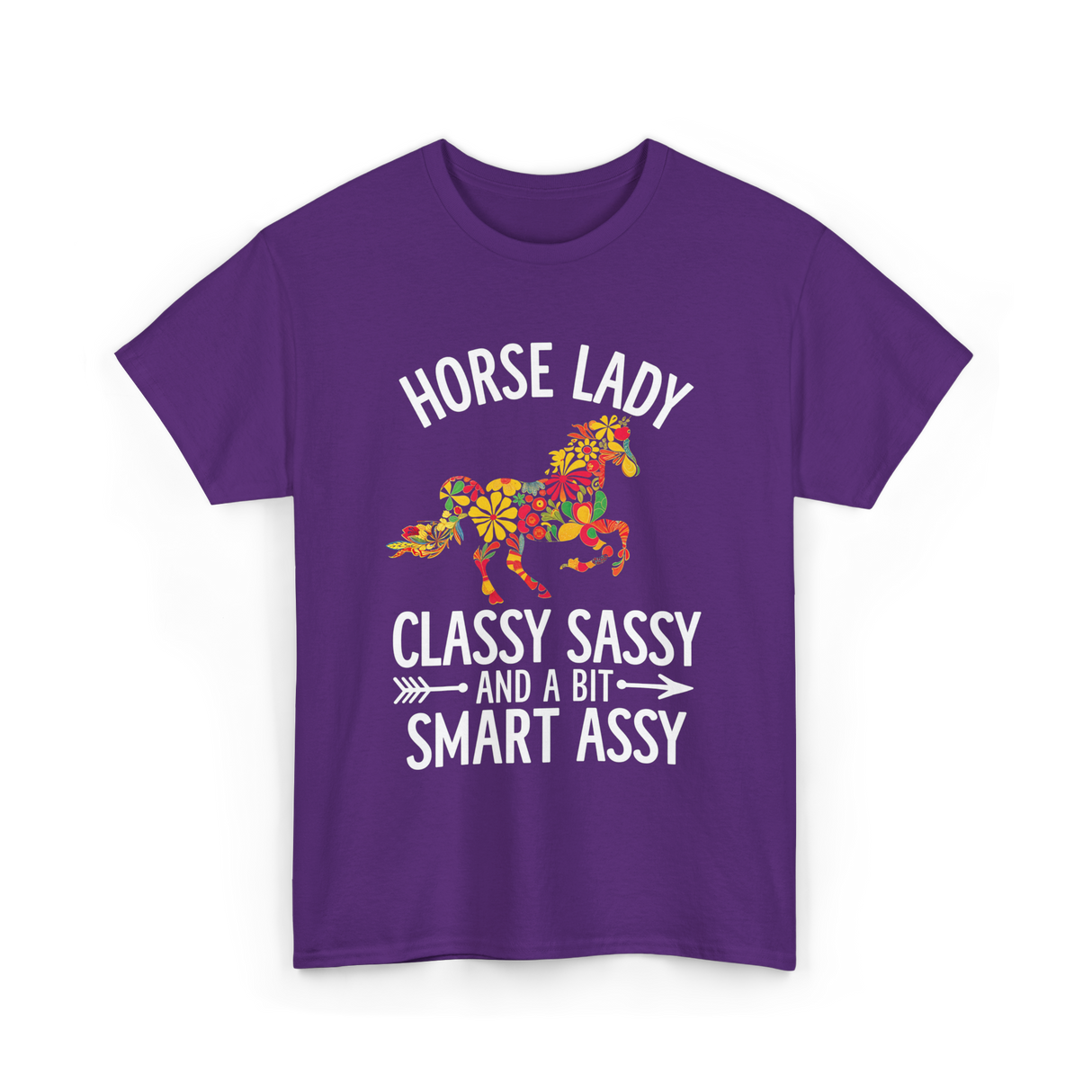 Horse Lady Classy Sassy T-Shirt - Purple