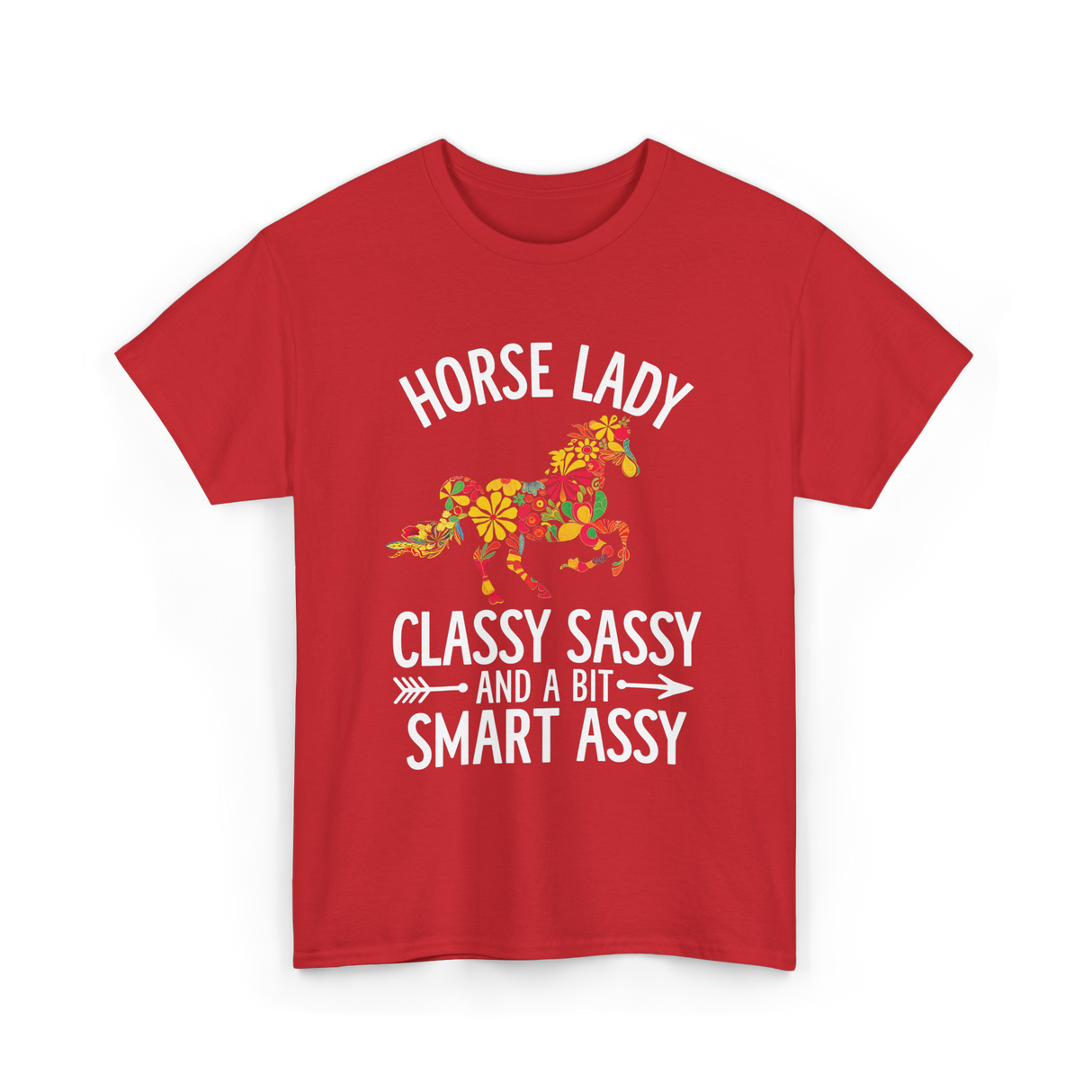 Horse Lady Classy Sassy T-Shirt - Red