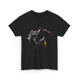 Horse Lady Horse Love T-Shirt - Black