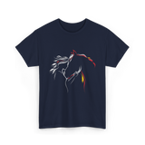 Horse Lady Horse Love T-Shirt - Navy