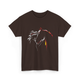 Horse Lady Horse Love T-Shirt - Dark Chocolate