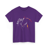 Horse Lady Horse Love T-Shirt - Purple