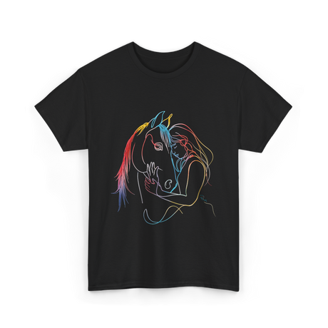 Horse Lover Equestrian Ride T-Shirt - Black