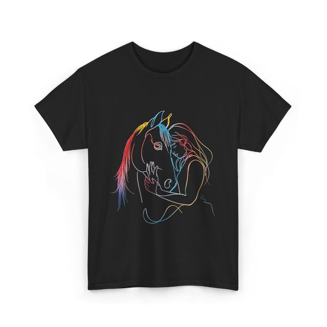 Horse Lover Equestrian Ride T-Shirt - Black