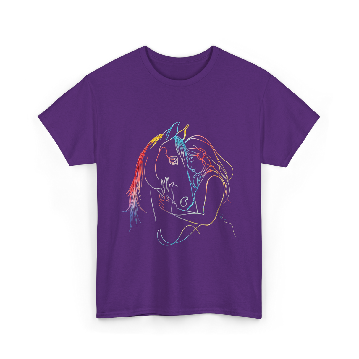 Horse Lover Equestrian Ride T-Shirt - Purple