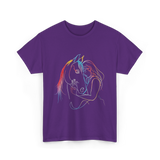 Horse Lover Equestrian Ride T-Shirt - Purple