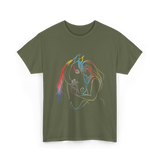 Horse Lover Equestrian Ride T-Shirt - Military Green