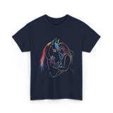 Horse Lover Equestrian Ride T-Shirt - Navy