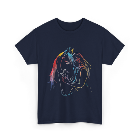 Horse Lover Equestrian Ride T-Shirt - Navy