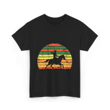 Horse Riding Cowboy Ranch T-Shirt - Black