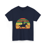 Horse Riding Cowboy Ranch T-Shirt - Navy