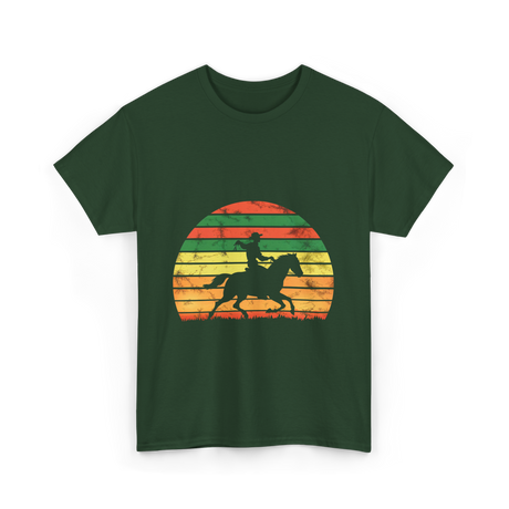 Horse Riding Cowboy Ranch T-Shirt - Forest Green