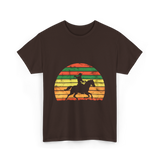 Horse Riding Cowboy Ranch T-Shirt - Dark Chocolate