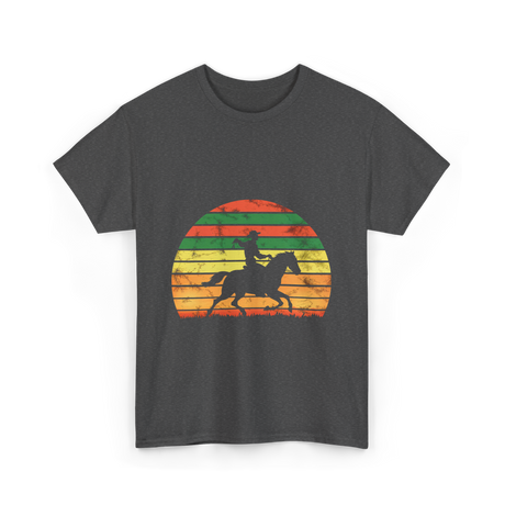 Horse Riding Cowboy Ranch T-Shirt - Dark Heather