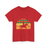 Horse Riding Cowboy Ranch T-Shirt - Red