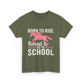 Horse Riding T-Shirt - Military Green