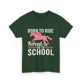 Horse Riding T-Shirt - Forest Green