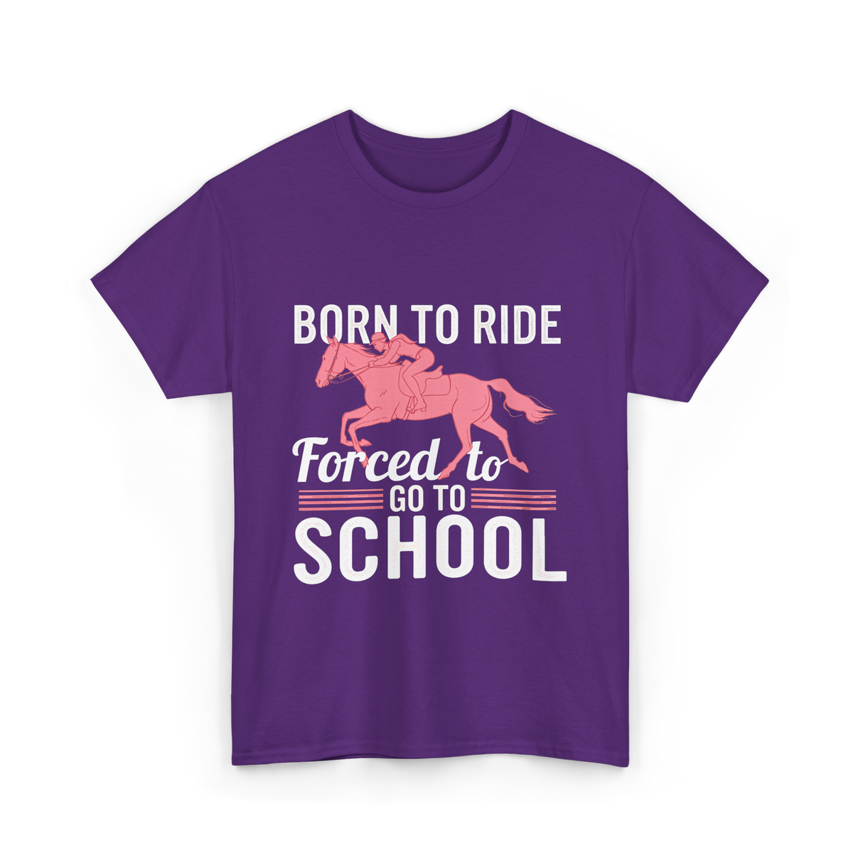 Horse Riding T-Shirt - Purple