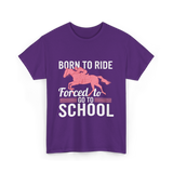 Horse Riding T-Shirt - Purple