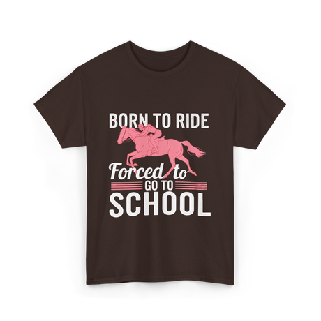 Horse Riding T-Shirt - Dark Chocolate