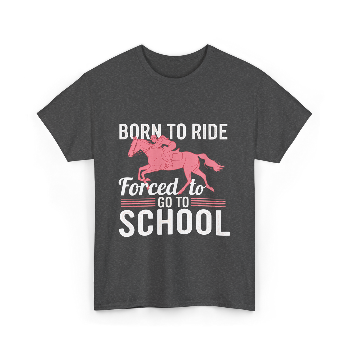 Horse Riding T-Shirt - Dark Heather