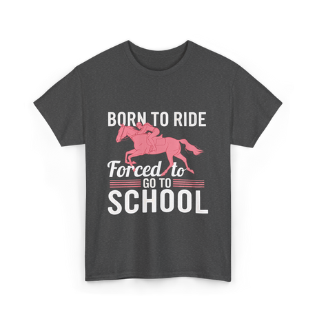 Horse Riding T-Shirt - Dark Heather