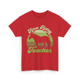 Horse Riding Teacher Equestrian T-Shirt - Red