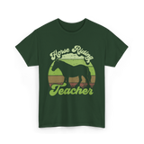 Horse Riding Teacher Equestrian T-Shirt - Forest Green