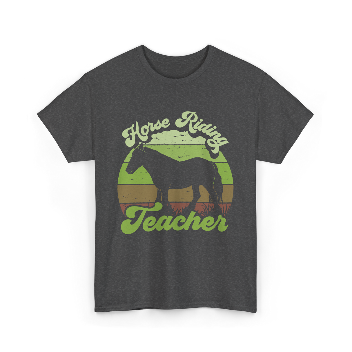 Horse Riding Teacher Equestrian T-Shirt - Dark Heather